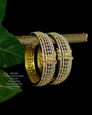 Zevarly Nitya AD Bangles