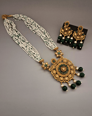 Zevarly Pooja Temple Gold Necklace