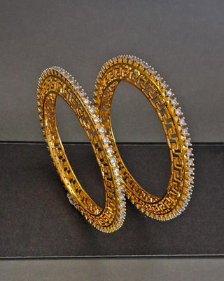 Zevarly Sagarika Cubic Zirconia Bangles 1