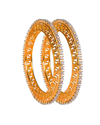 Zevarly Sagarika Cubic Zirconia Bangles 3