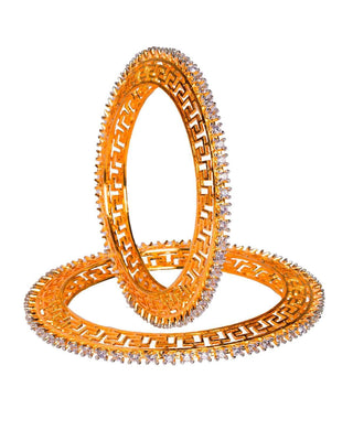 Zevarly Sagarika Cubic Zirconia Bangles 4