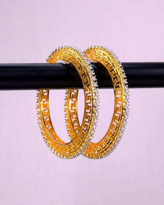 Zevarly Sagarika Cubic Zirconia Bangles 5