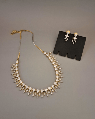 Zevarly Sajni AD Necklace Set