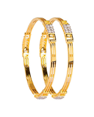 Zevarly Shivina Cubic Zircon Bangles 3