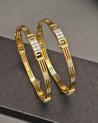 Zevarly Shivina Cubic Zircon Bangles 1