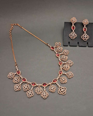 Zevarly Aarohi Antique Necklace Set