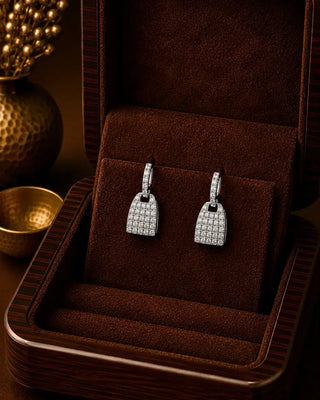 Beautiful Basket Dailywear Rhodium Earrings - Tushti