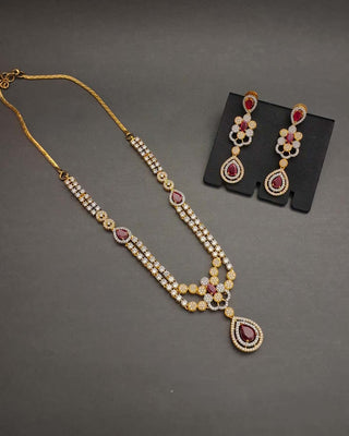 Zevarly Charul AD Necklace Set