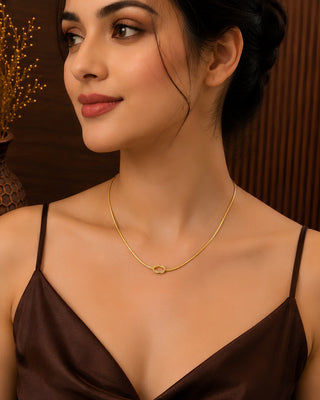 Knot Anti Tarnish 18 karat Chain - Pavitra