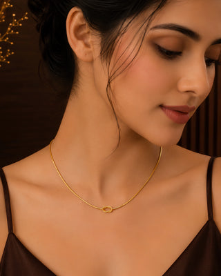 Knot Anti Tarnish 18 karat Chain - Pavitra