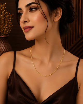Alive Anti Tarnish 18 karat Chain - Imaya
