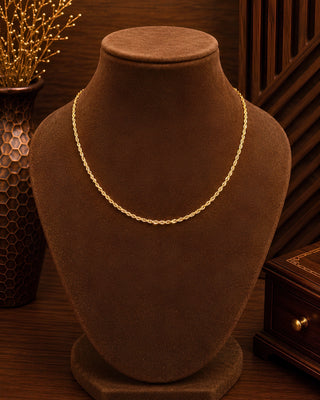 Zevarly Rosa Anti Tarnish 18 karat Chain - Zevarly