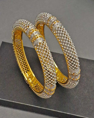 Zevarly Bandini Cubic Zircon Bangles