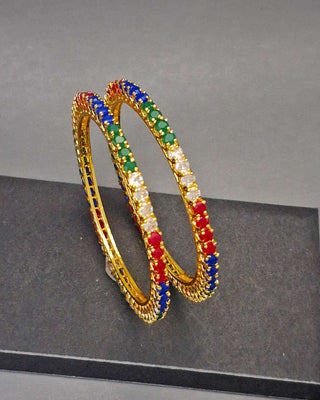 Zevarly Arpita AD Bangles