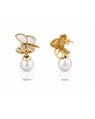 MOP Butterfly DemiFine Earrings - Maina
