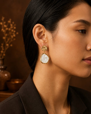 MOP Milestone Demi Fine Earrings -Lavya