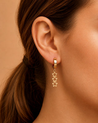 Star Night Anti Tarnish Earrings - Leona