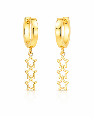 Star Night Anti Tarnish Earrings - Leona