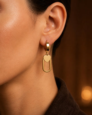 Keyring Designer AntiTarnish Earrings - Ziya