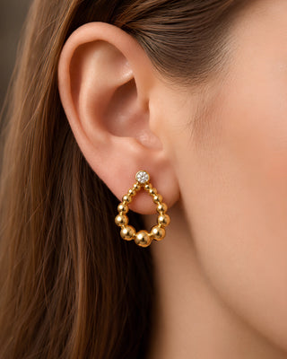 Teardrop Anti Tarnish Earrings - Vartika