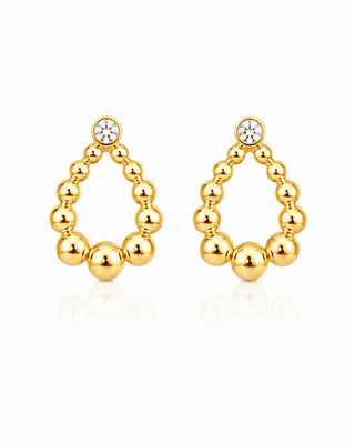 Teardrop Anti Tarnish Earrings - Vartika