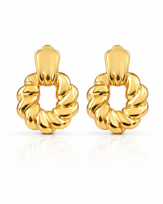 Elegant Crown with Flowers Grace Earrings - Prishta