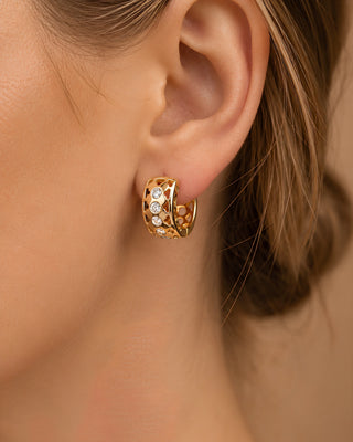 College Bali Pattern DemiFine Earrings - Simla
