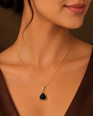 Avocado Black Anti Tarnish Pendant- Survi