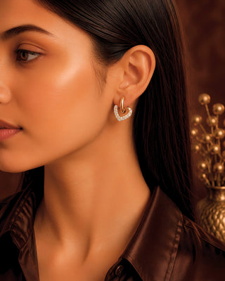Signature Curve Designer AntiFade Earrings - Tara - Zevarly (image 3)
