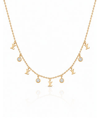 LY with Signity Stone Chain Neckpiece - Masaba