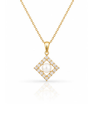Bright Pearl Anti Tarnish Pendant - Yuvati