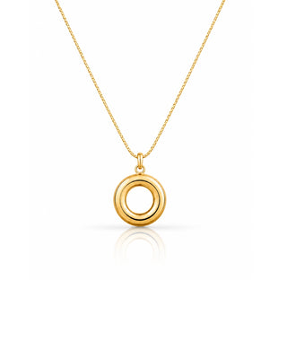 Cookie Shaped Divine Anti Tarnish Pendant - Sayeli