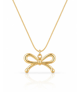 Butterfly Bow Sweet Anti Tarnish Pendant - Mahika