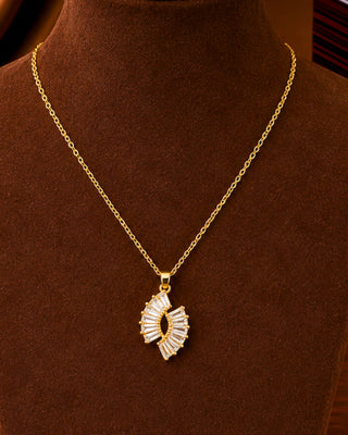 Eira Crystalline Infinity Chain Pendant - Eira