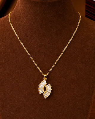 Eira Crystalline Infinity Chain Pendant - Eira