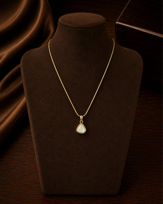 Avocado Uncut MOP Anti Tarnish Pendant- Survi