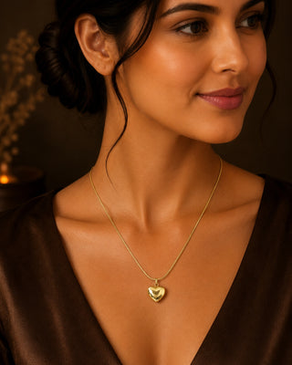 Lovable Glorious Heart Chain Pendant - Siyona