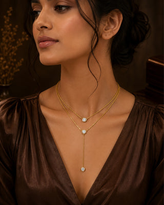 Double Layered AntiTarnish Necklace - Winry