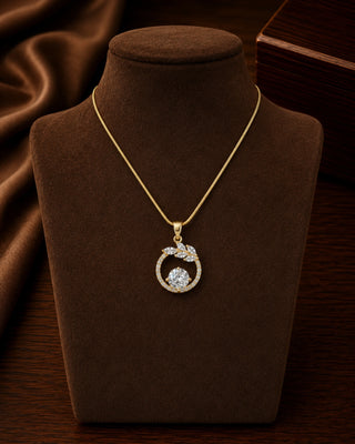 Spherical Shine in Globe Anti Tarnish Pendant - Hiza