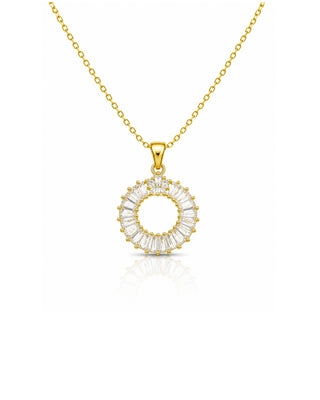 Tapper Round Anti Tarnish Pendant - Saili