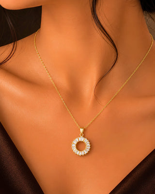 Tapper Round Anti Tarnish Pendant - Saili