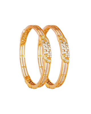 Bushra Traditional AD Bangles with American Diamonds Image 3