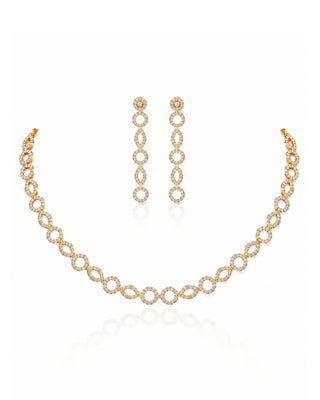 Zevarly Raina CZ Necklace Set