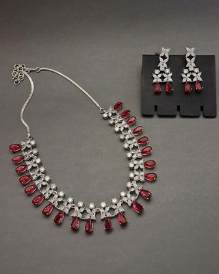 Zevarly Gaurika CZ Necklace Set