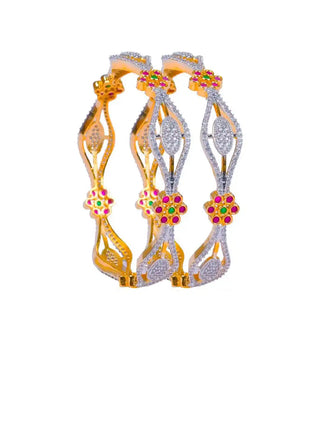 Zevarly Reha Sparkling Stone Bangles