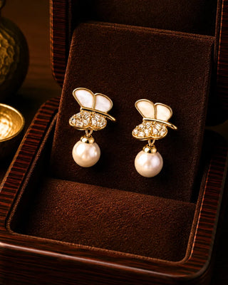 MOP Butterfly DemiFine Earrings - Maina