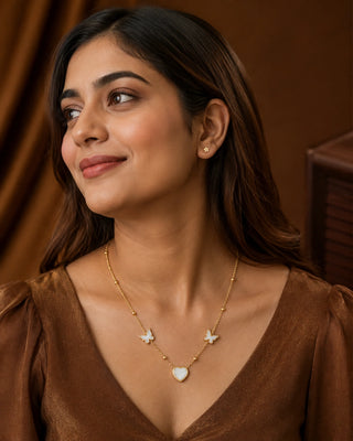 Heartfelt Anti Tarnish Layered Necklace - Mehar