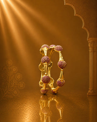 Zevarly Nura American Diamond Bangles