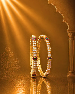 Zevarly Anjali American Diamond Bangles
