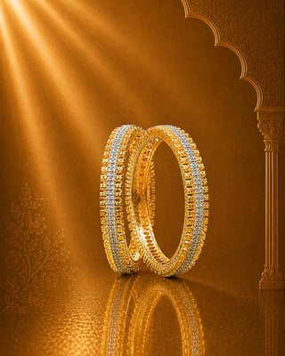 Zevarly Radiant AD Bangles -Fahima